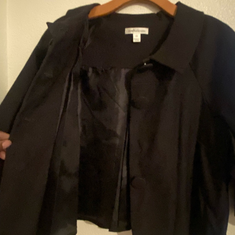 JohnPaulRichard Black Cropped Trench Coat